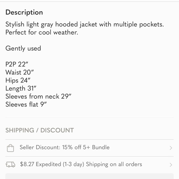 Light Gray Hooded Omni Heat Thermal Columbia Jacket -  Size L - Picture 9 of 9